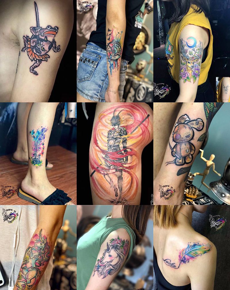 A纹身图片_点刺纹身图案