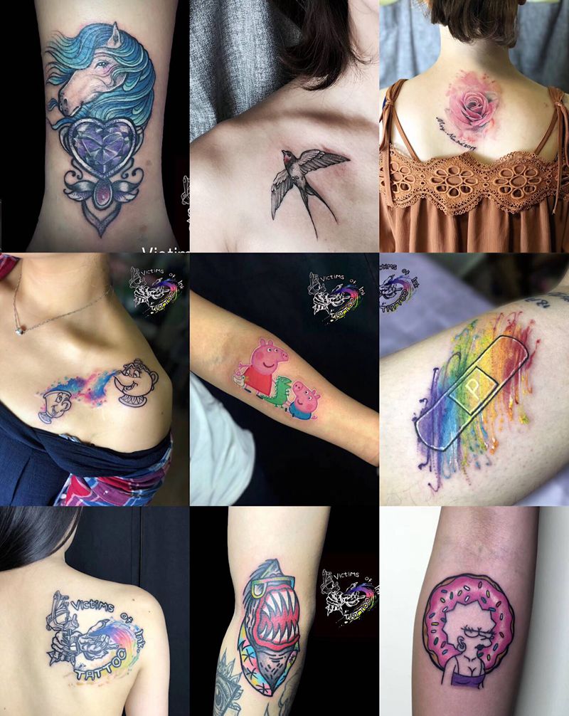 B纹身图片_几何纹身图案