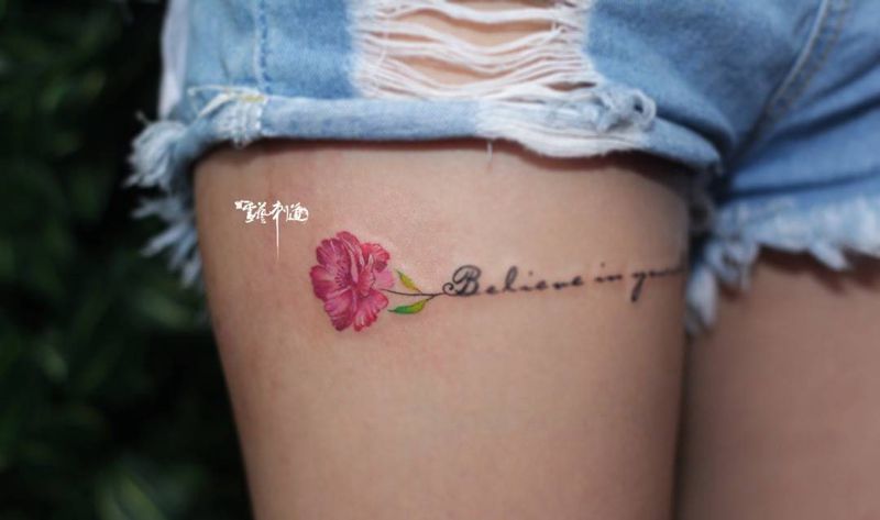 作品合輯纹身图片_胸部臀部腿部清新几何原创动物植物字符成品纹身图案