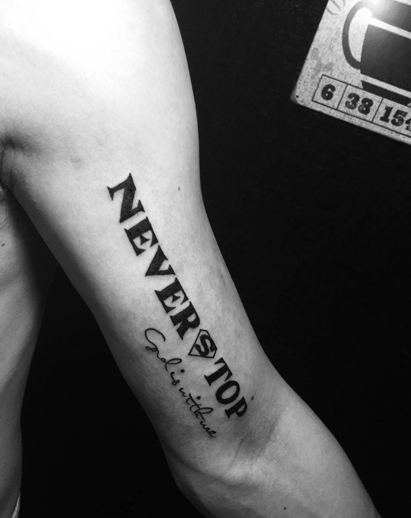 英文纹身图片_手臂字符纹身图案