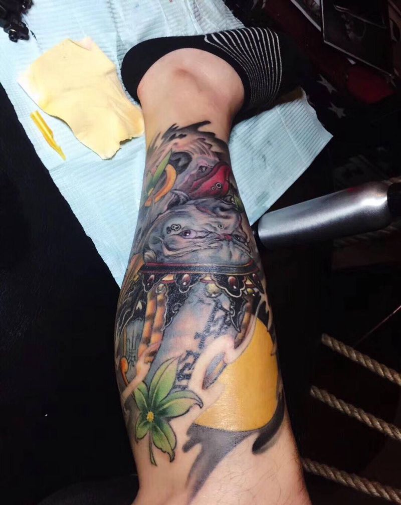 传统、无常鬼纹身图片