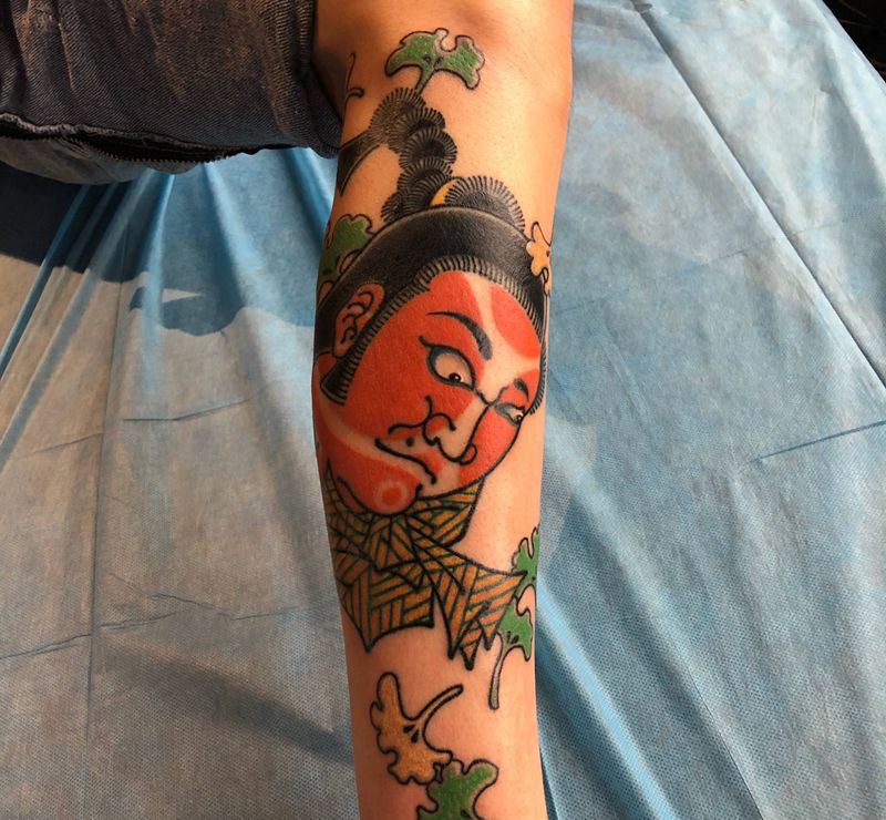 日式小相扑纹身图片