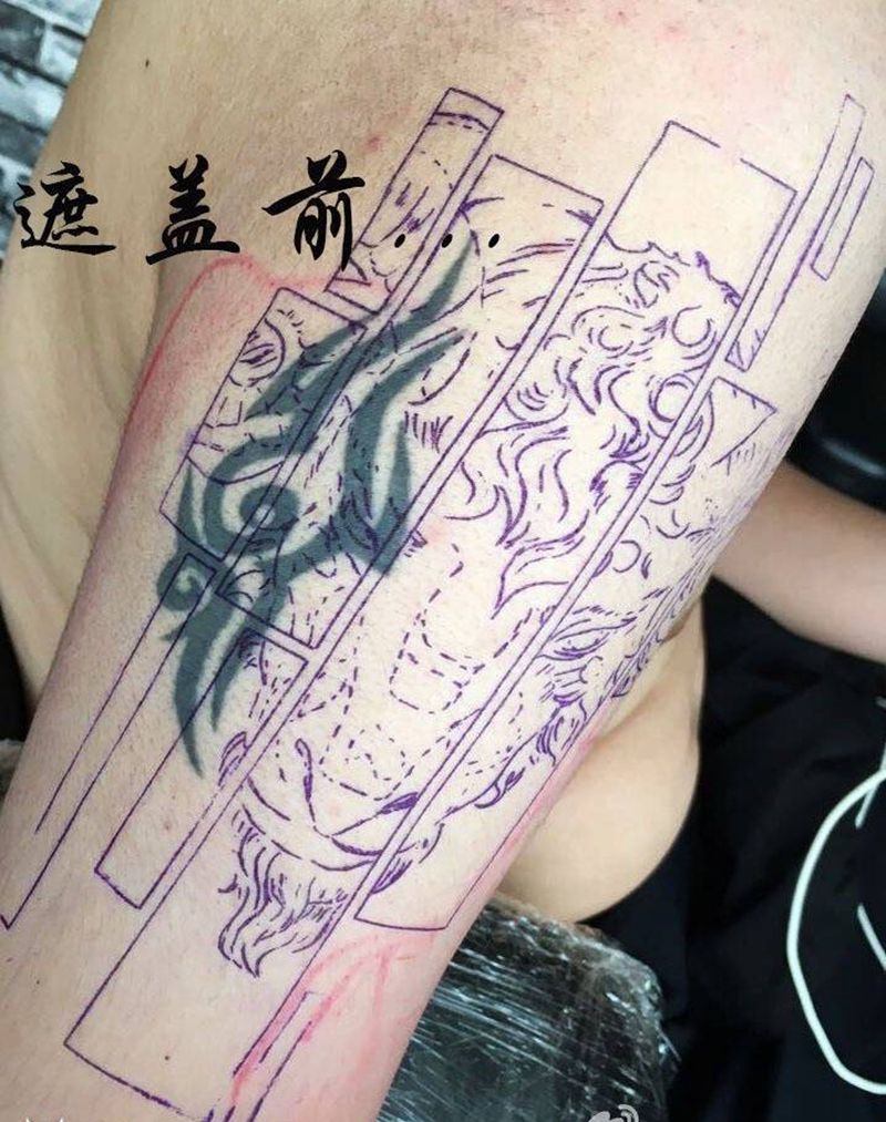 遮蓋纹身图片