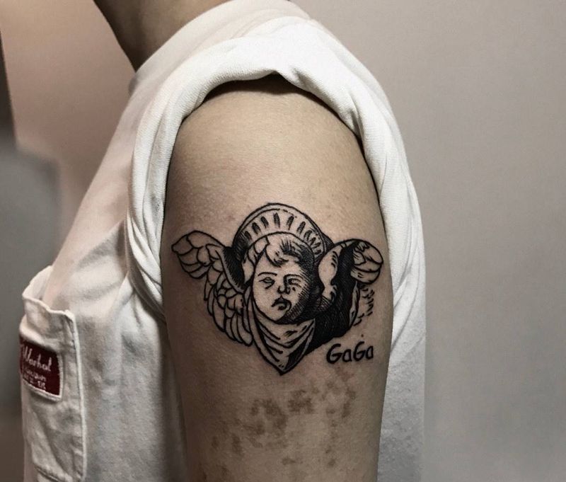 丘比特?纹身图片