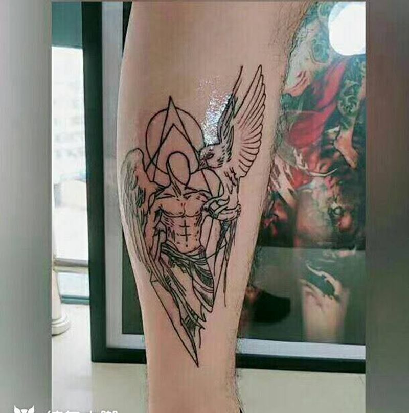 1纹身图片_腿部纹身图案