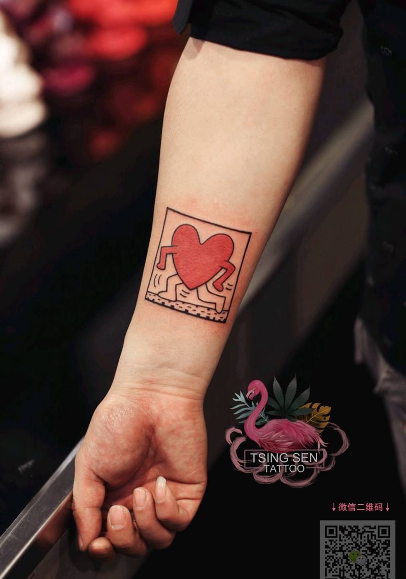 卡通纹身图片_手臂清新成品纹身图案