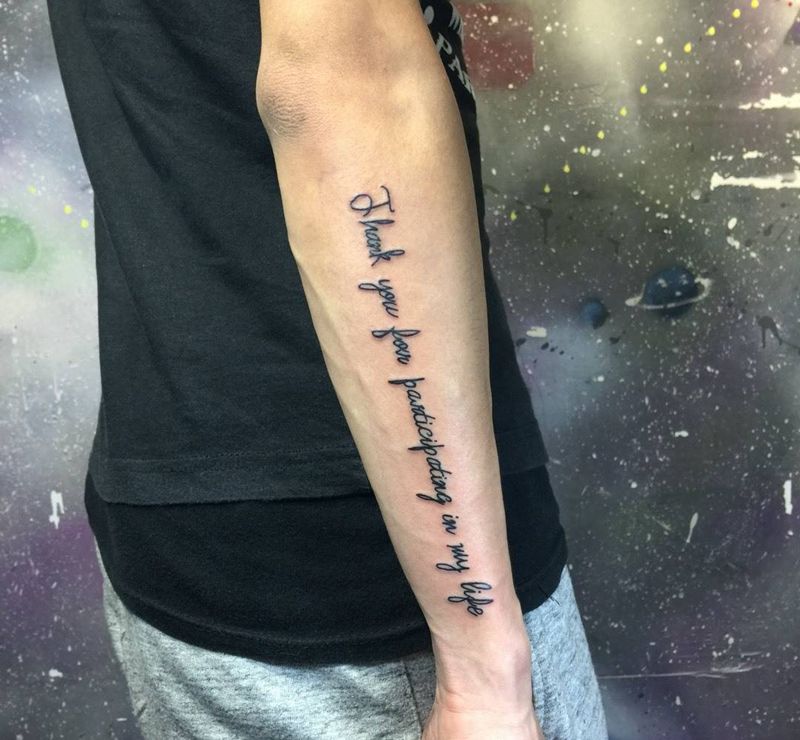 英文纹身图片_成品手臂字符纹身图案