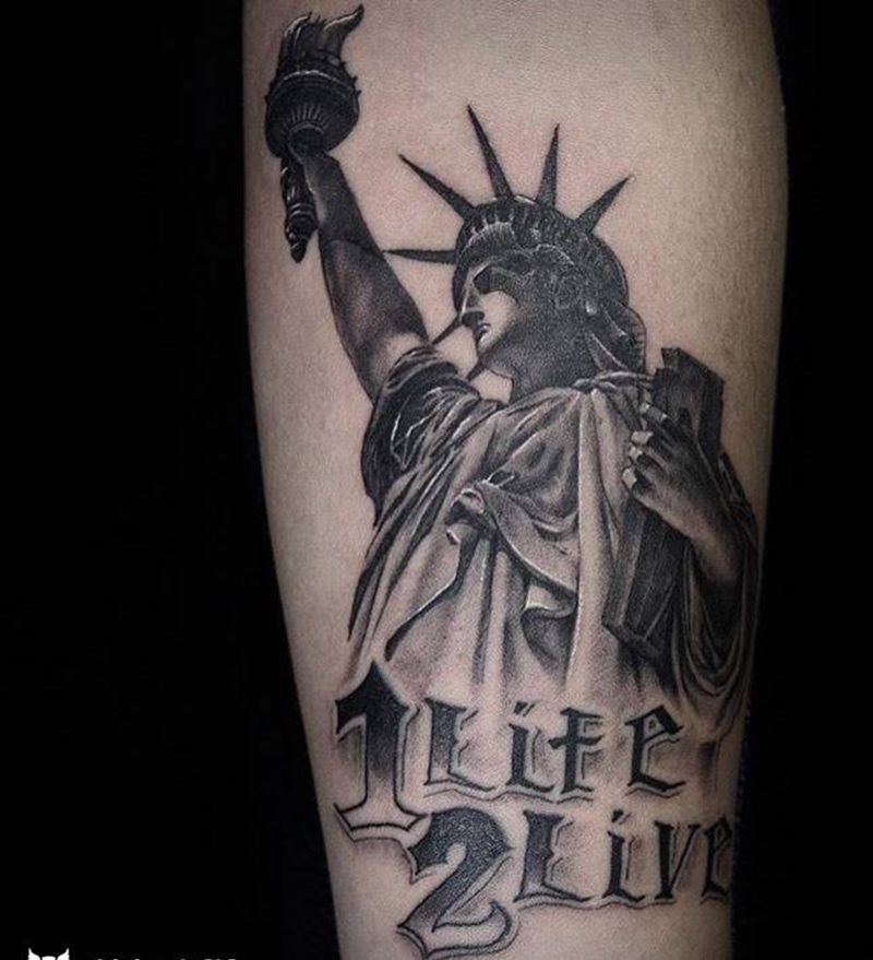 米國情結纹身图片_欧美纹身图案