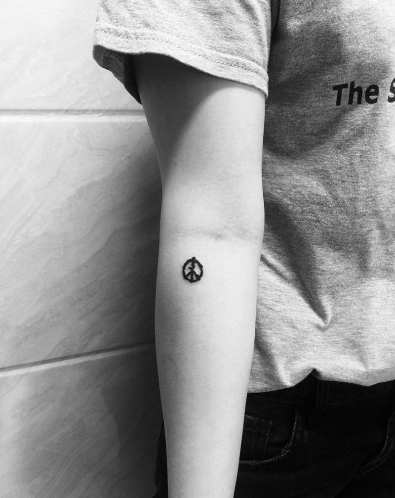 ✈️纹身图片_成品手臂清新纹身图案