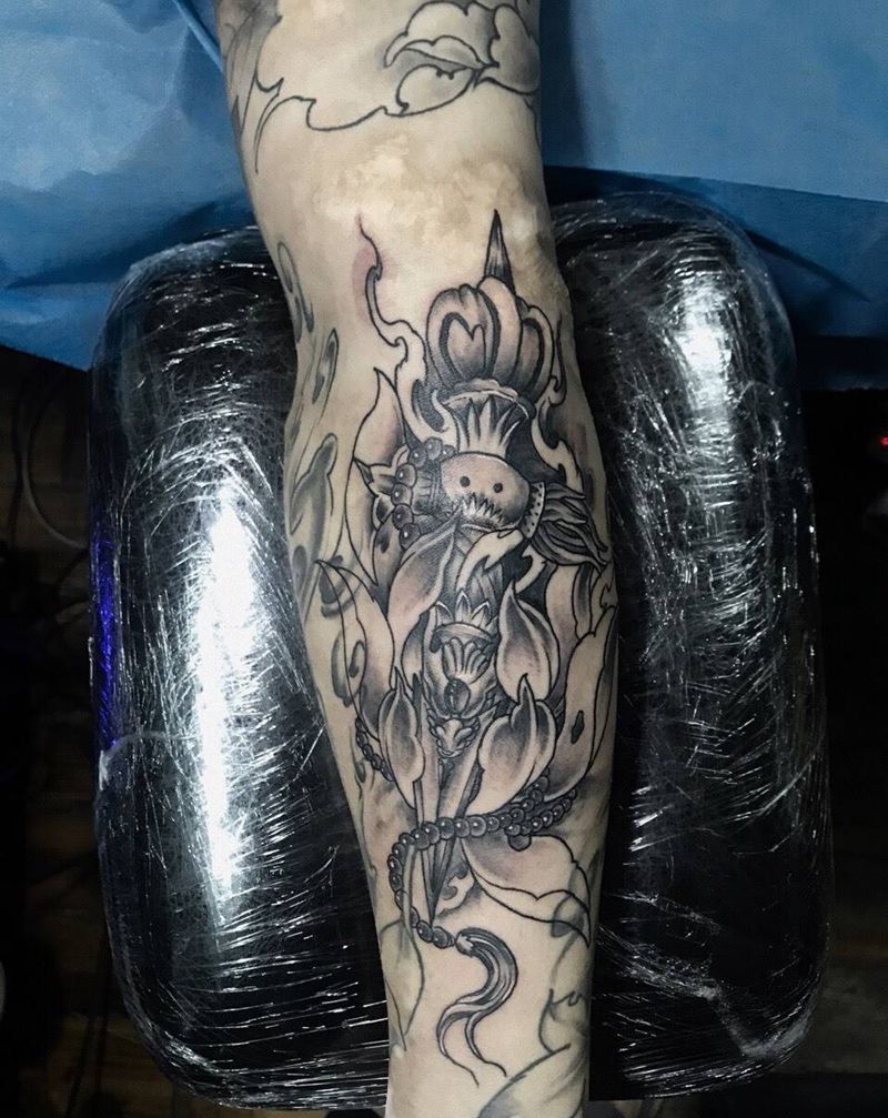 金钢杵纹身图片