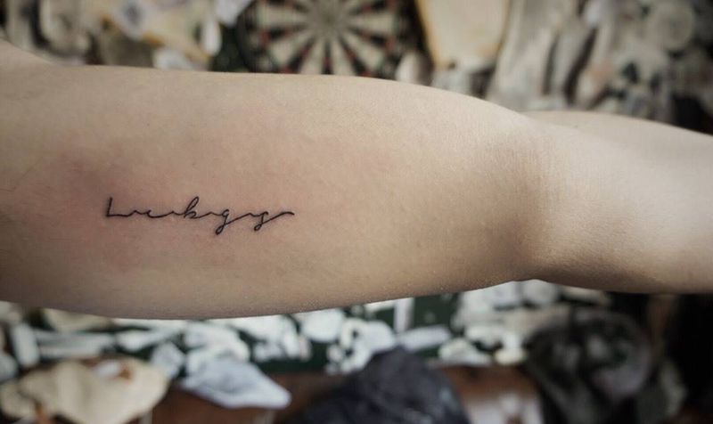 小英文纹身图片