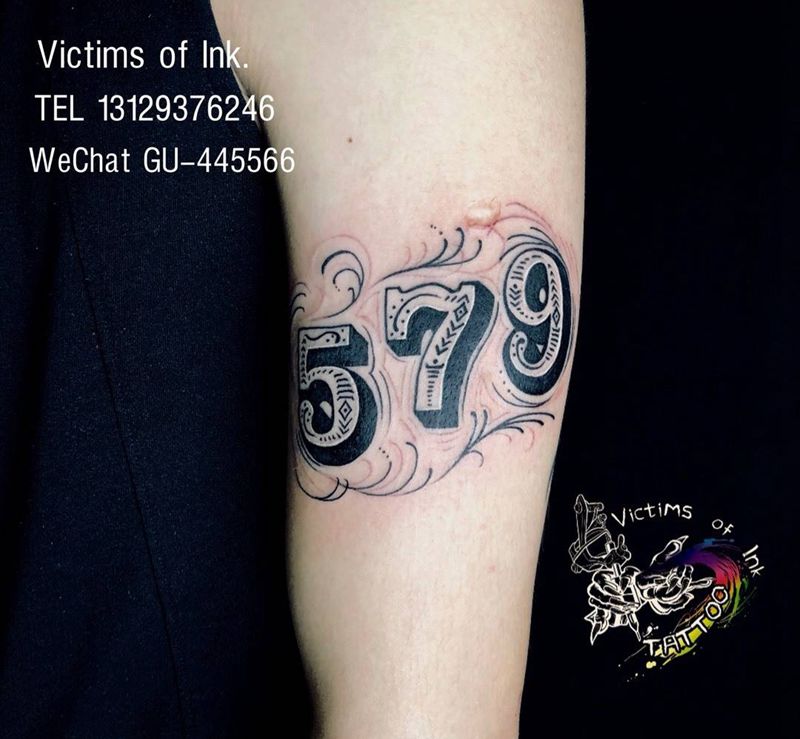 579纹身图片_成品手臂原创纹身图案