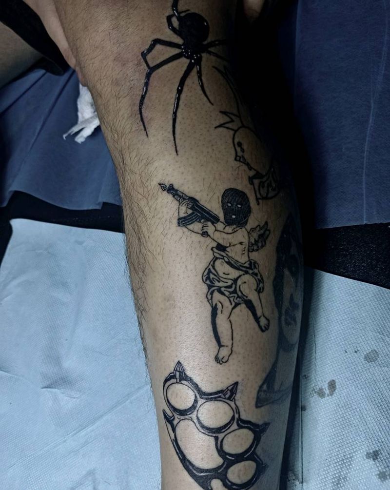 小图纹身图片_Old School纹身图案