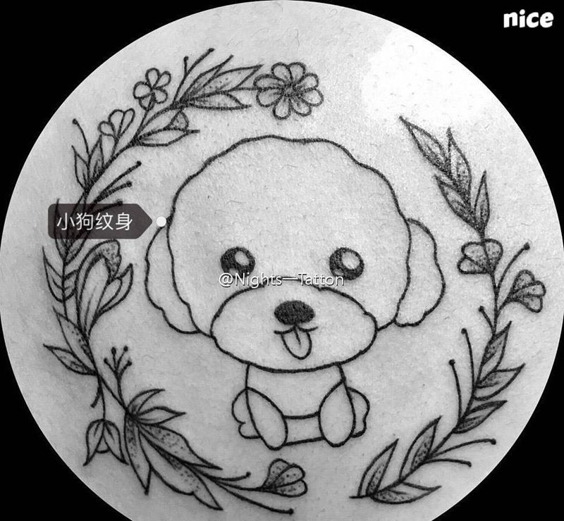 小狗纹身图片