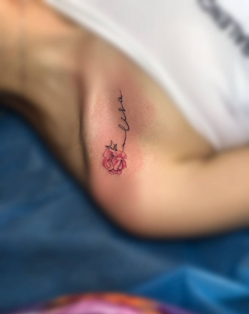 花纹身图片_水彩纹身图案