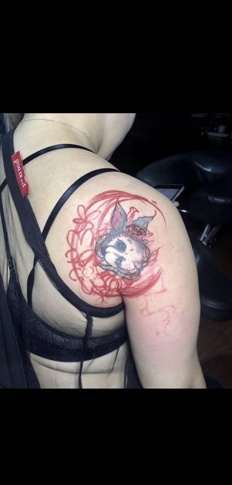 修改兔兔纹身图片_背部纹身图案