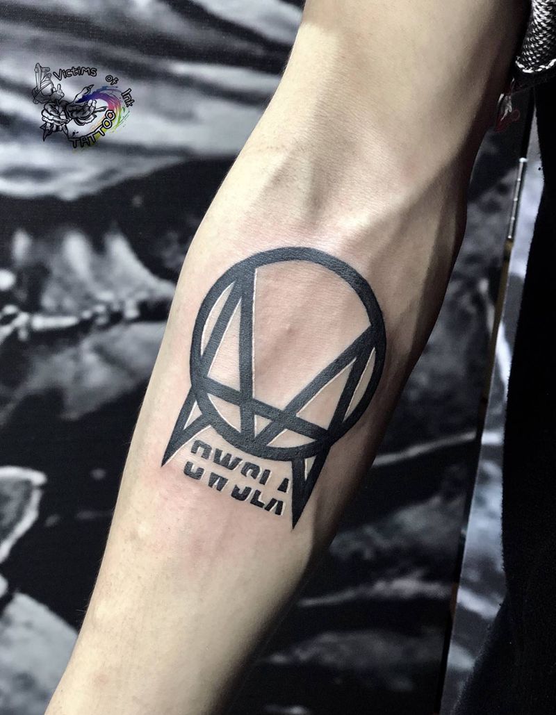 厂牌纹身图片_手臂纹身图案