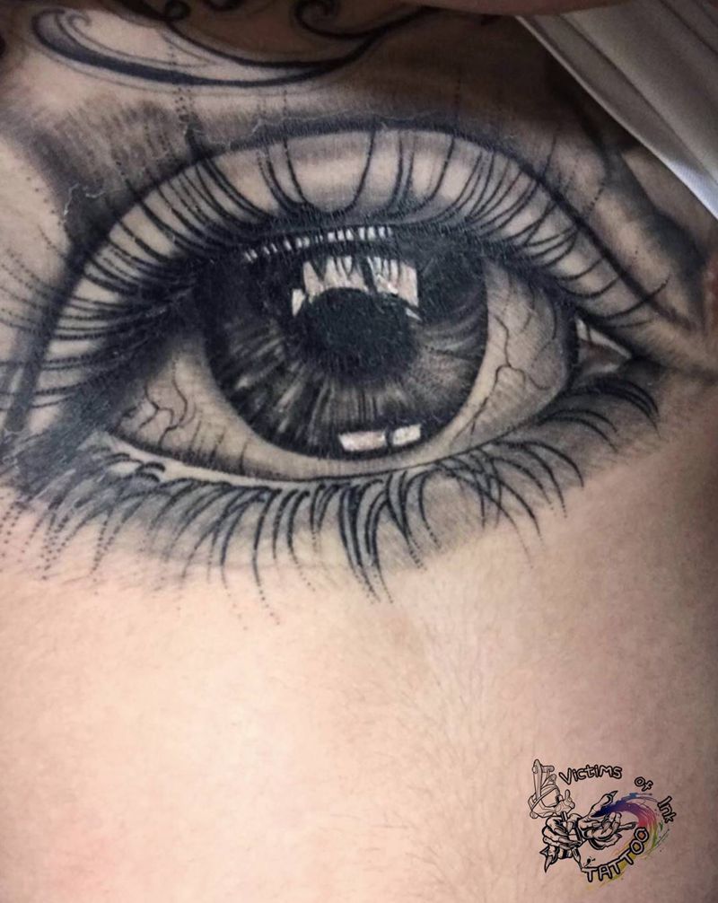 眼睛纹身图片_手臂纹身图案