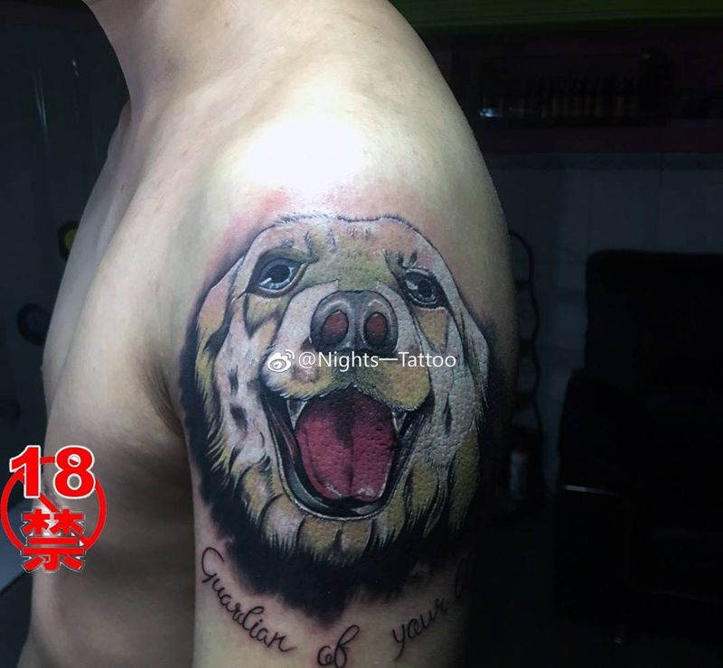 狗纹身图片