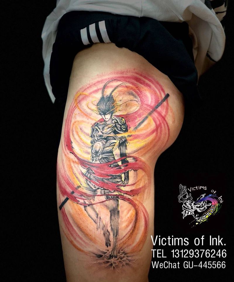 孙悟空猴子大圣归来纹身图片