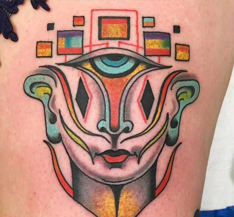 刚刚看到的这个个图，音吹死挺纹身图片