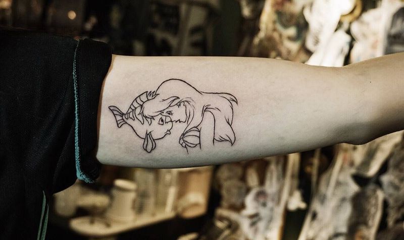 美人鱼纹身图片