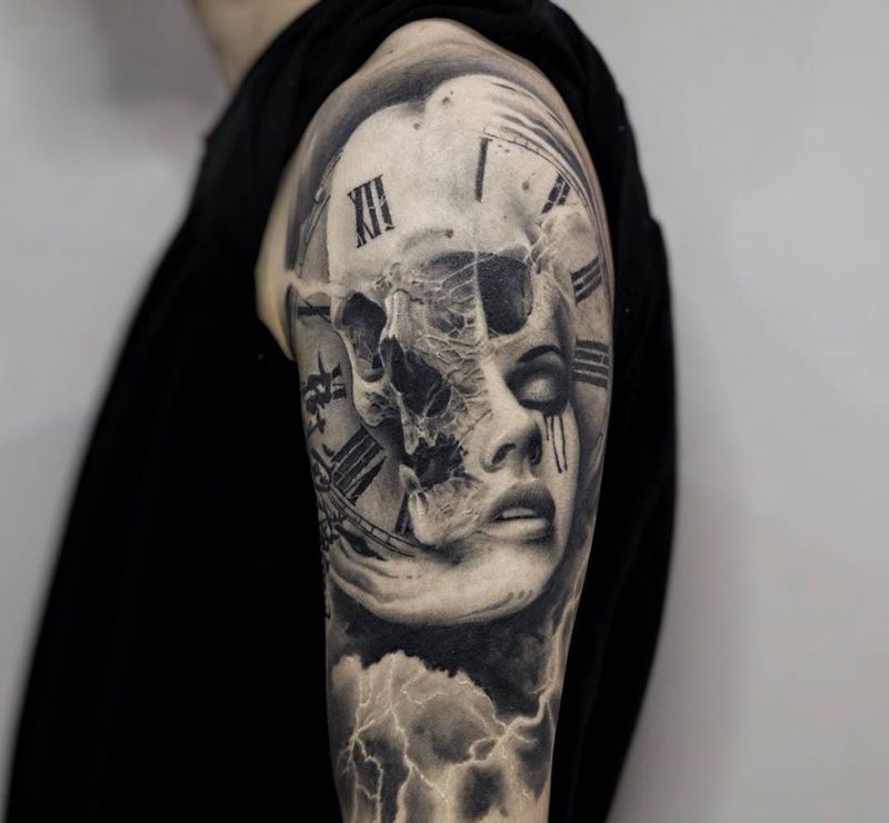 恢复好4个月的作品纹身图片