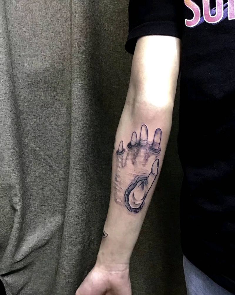 手纹身图片_点刺纹身图案