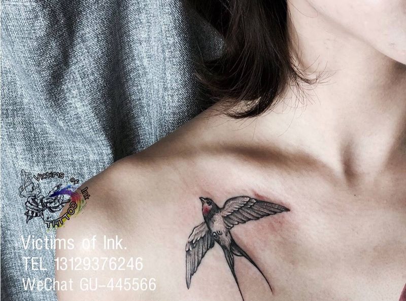 燕子纹身图片