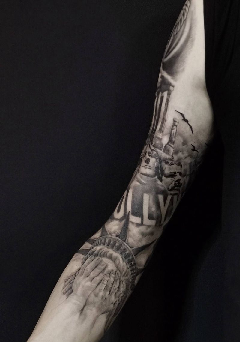 美国梦纹身图片