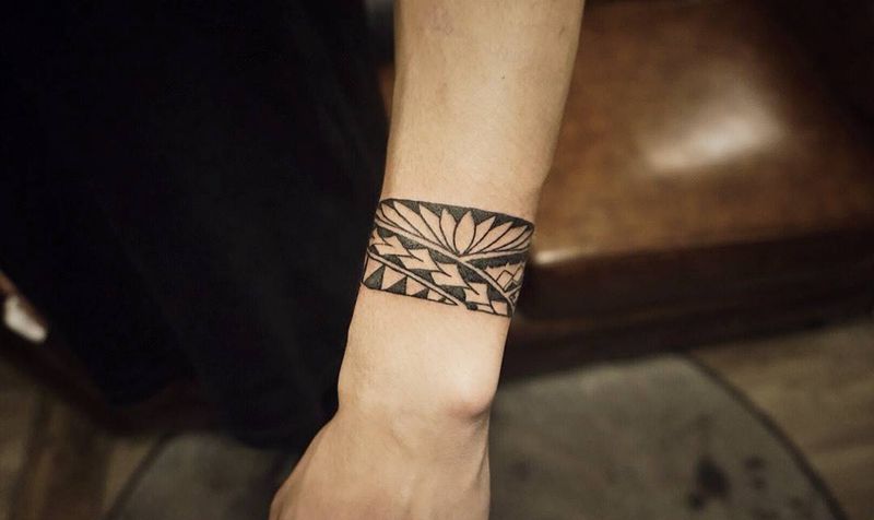 图腾手环纹身图片