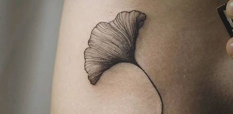 小银杏纹身图片