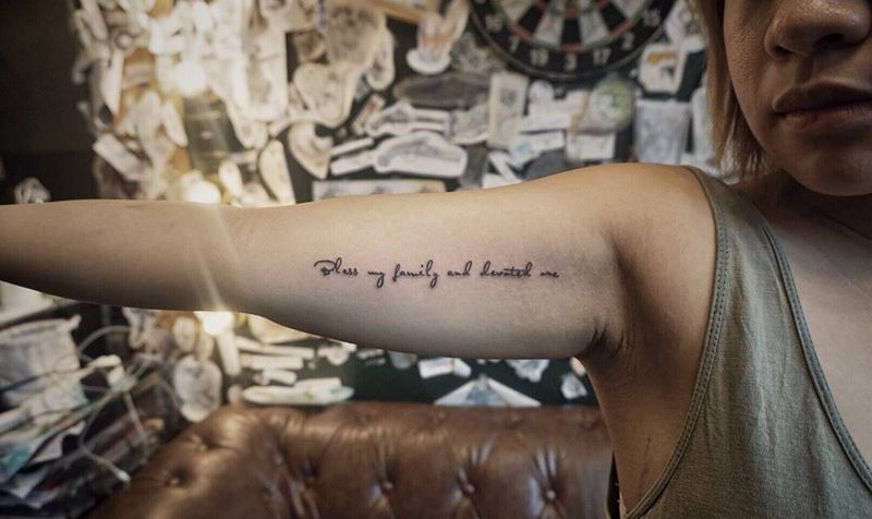 小清新英文纹身图片