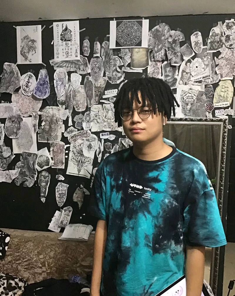 广州脏辫作品纹身图片_脏辫纹身图案