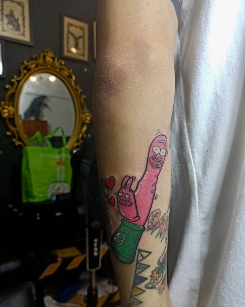 瑞克和莫迪纹身图片_New School纹身图案