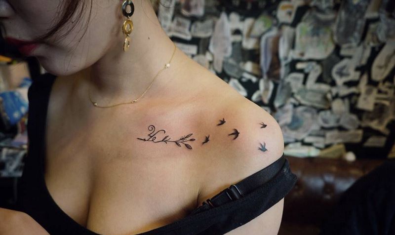 小清新纹身图片