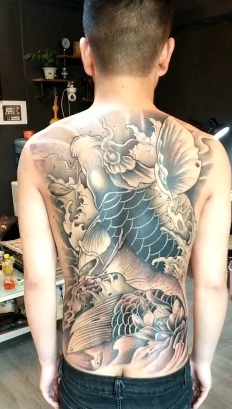 锦鲤纹身图片