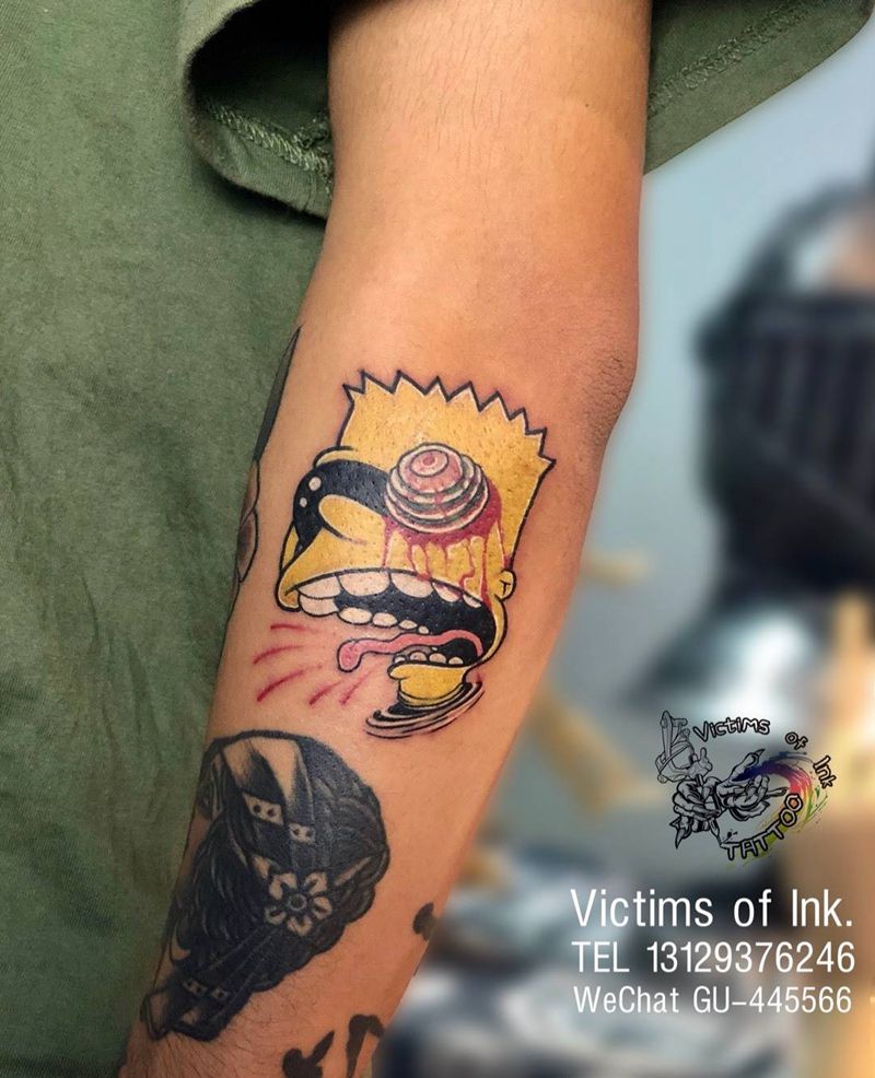 辛普森纹身图片