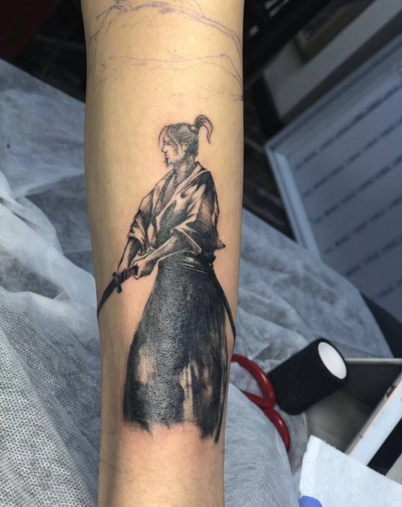 武士纹身图片