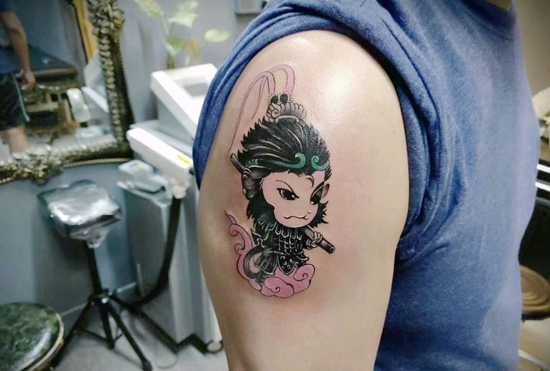 小猴子纹身图片_小图纹身图案