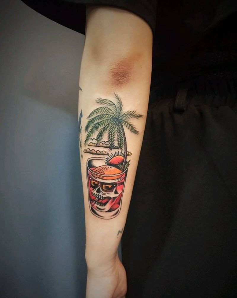 清新小图纹身图片_Old School纹身图案