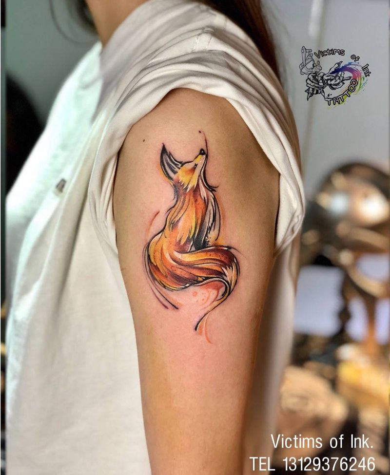 狐狸纹身图片