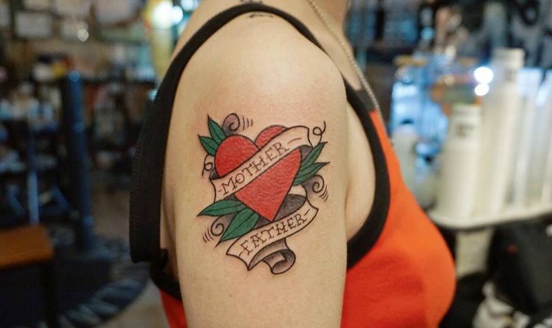 School  爱心纹身图片