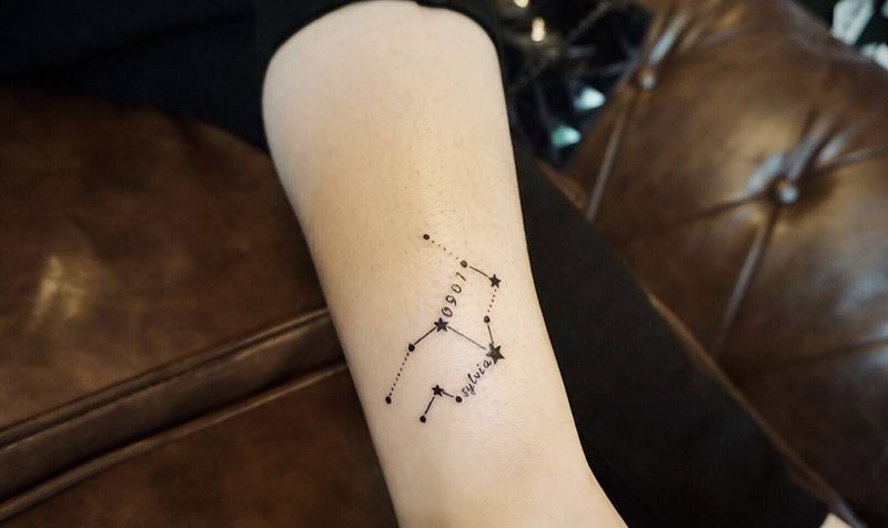 星座图纹身图片