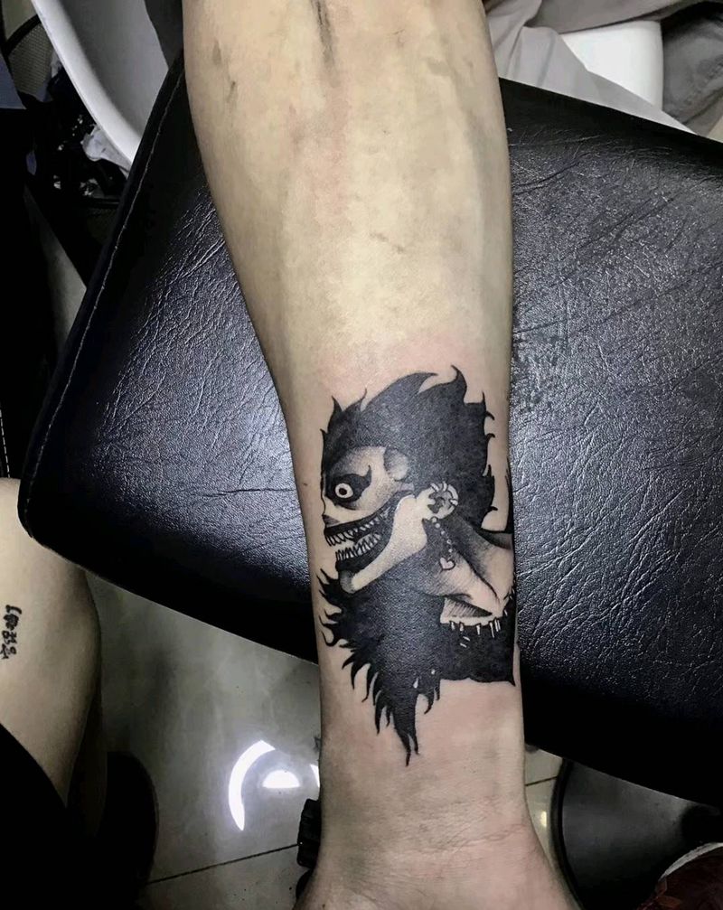 暗黑风格，死神纹身图片_欧美写实纹身图案