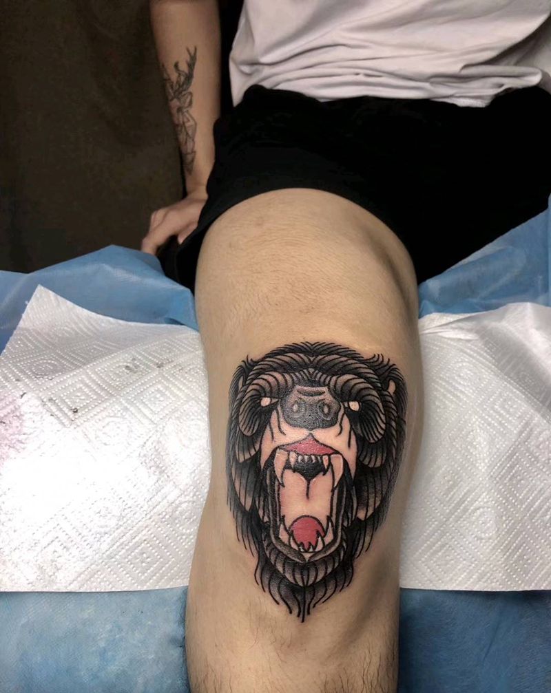 old school小熊纹身图片_Old School纹身图案