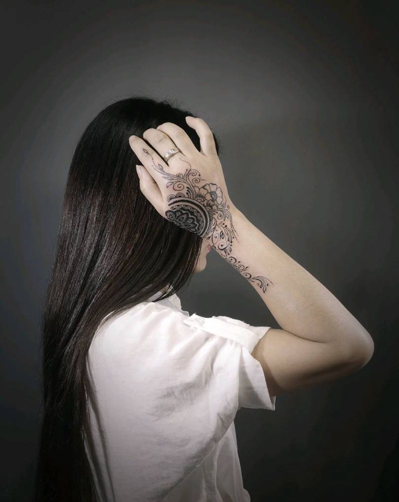 遮盖蝎子纹身图片_手臂纹身图案