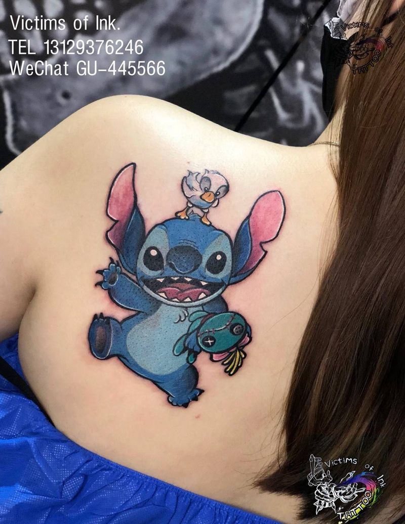 史迪仔纹身图片