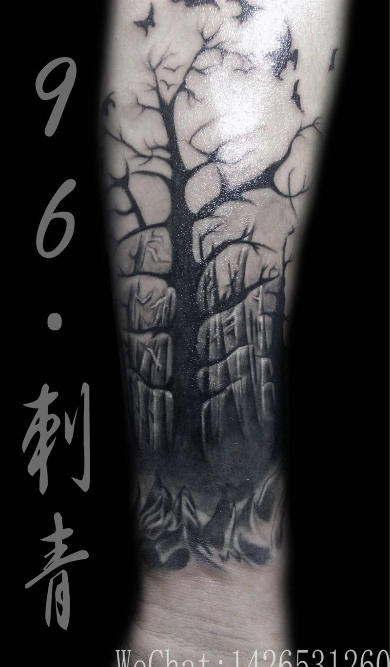 黑森林纹身图片