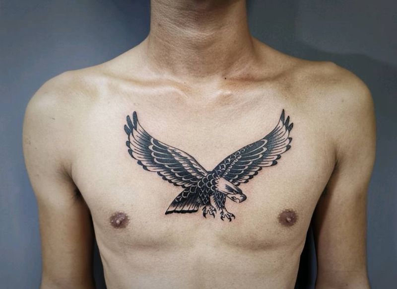 大展宏图纹身图片_Old School纹身图案